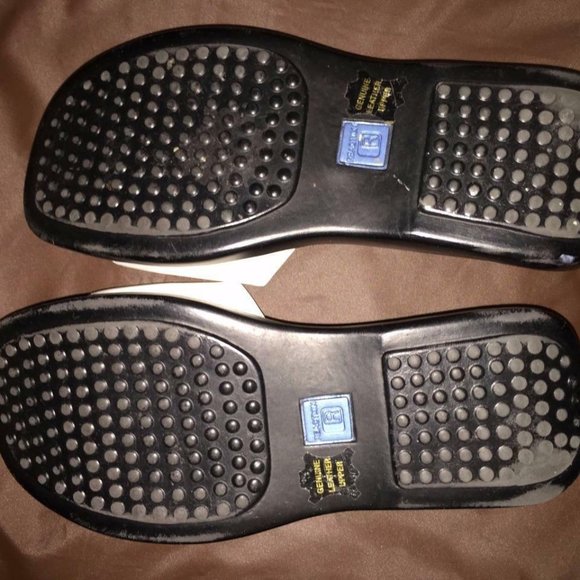 Kenneth Cole Reaction White Leather Platform Casual Slides , US 7, EUC - Picture 6 of 7